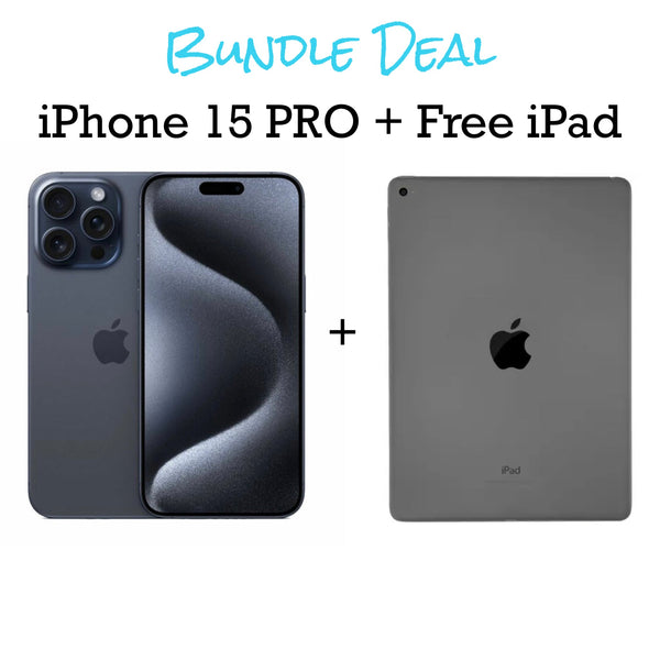 iPhone 15 PRO Unlocked 128gb + Free iPad Bundle (Finance for little as $50 down)