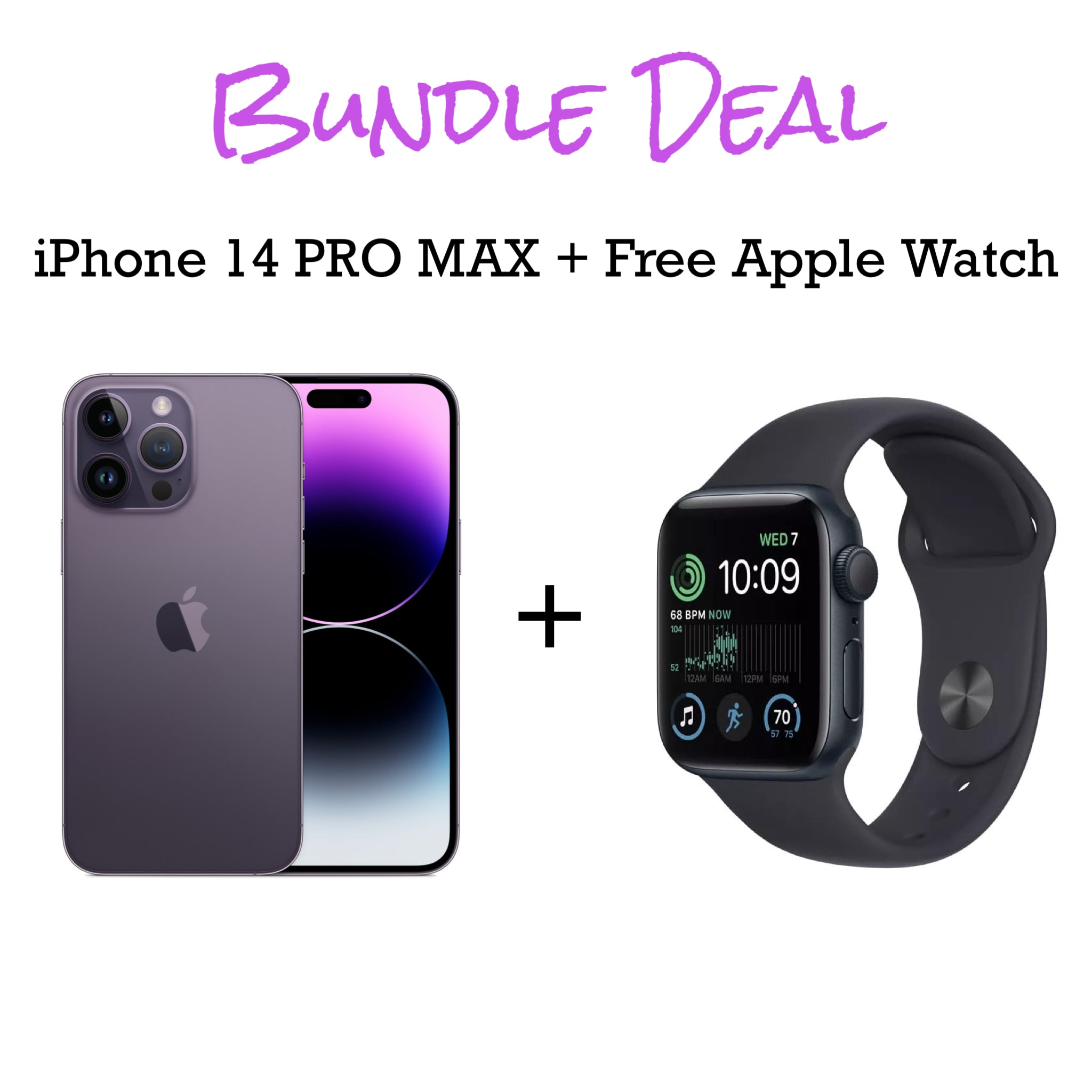 iPhone 14 PRO MAX Unlocked 128gb + Free Apple Watch Bundle (Finance for little as $50 down)