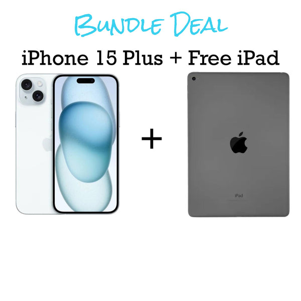 iPhone 15 Plus Unlocked 128gb  + Free iPad Bundle (Finance for little as $50 down)